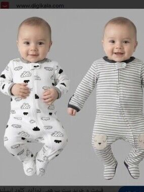 3/$20🌟 Cloud Island Boys' 2-Piece Cotton Long Sleeve Footed Pajamas 0-3 Months